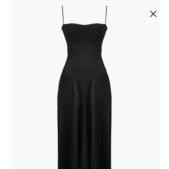 House of CB Anabella Lace Up Satin Dress - Picture 1 of 4